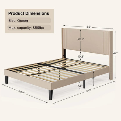 Bedroom Furniture Set - Includes Queen Bed Frame, 4-Drawer Dresser Set of 2 & 3 Seat Futon Sofa - Modern Storage Solution for Stylish Home Decor