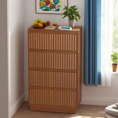 Wood Dresser, 6 Drawer Dresser for Bedroom, Modern Chest of Drawers with Deep Drawers Waterproof Living Room, Hallway, Entryway