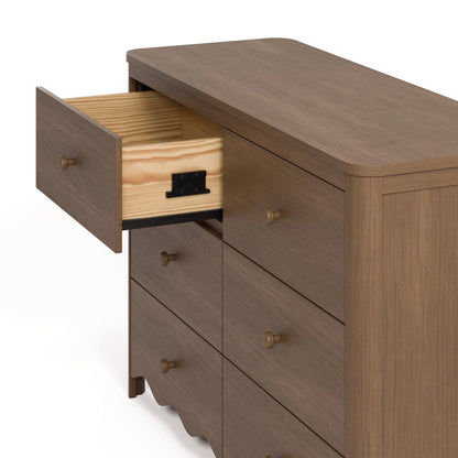 Storkcraft Casablanca 6 Drawer Nursery Dresser, Sage
