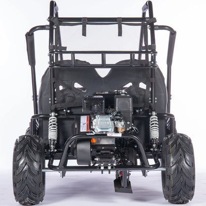 MotoTec Mud XL 212cc 2 Seat Go Kart Full Suspension Blue