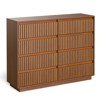 Wood Dresser, 6 Drawer Dresser for Bedroom, Modern Chest of Drawers with Deep Drawers Waterproof Living Room, Hallway, Entryway