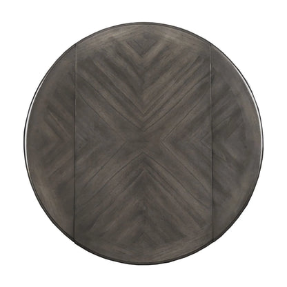 New Classic Gia 3 Piece Contemporary Rubberwood Dining Table Set, Gray