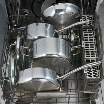 Tramontina 14-Piece Tri-Ply Clad Stainless Steel Cookware Set, with Glass Lids