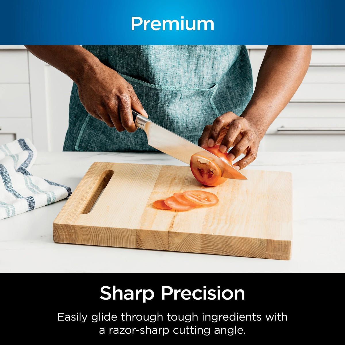 Ninja Foodi NeverDull Premium 12-Piece Knife System with Built-in Sharpener, K32012