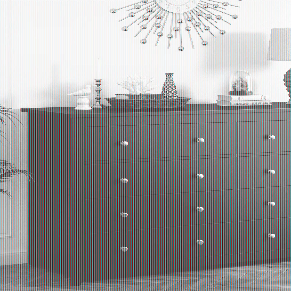 EnHomee White Dresser for Bedroom with 10 Drawers Modern Wood Dressers Chests of Drawers Wide Dresser for Adults