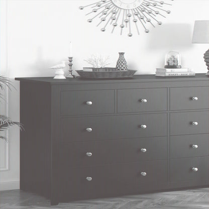 EnHomee White Dresser for Bedroom with 10 Drawers Modern Wood Dressers Chests of Drawers Wide Dresser for Adults