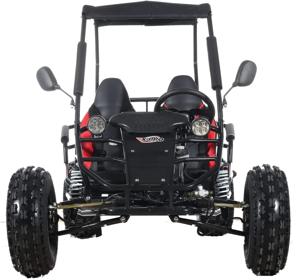 X-Pro New Rover 125cc Gas Powered Go Kart 3 Semi-Automatic Transmission w/Reverse Big 18"/19" Wheels