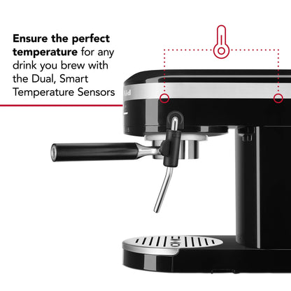 KitchenAid Metal Semi-Automatic Espresso Machine, Empire Red, KES6503