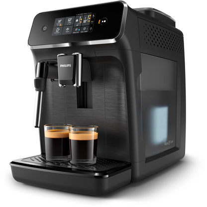 Philips 2200 Fully Automatic Espresso and Coffee Machine with Milk Frother, Black