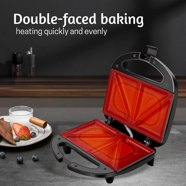 Electric Sandwich Maker Grilled Machine Double Slices Non-Stick 750w