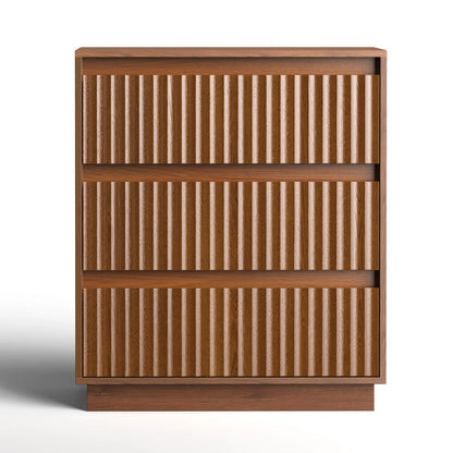 Wood Dresser, 6 Drawer Dresser for Bedroom, Modern Chest of Drawers with Deep Drawers Waterproof Living Room, Hallway, Entryway