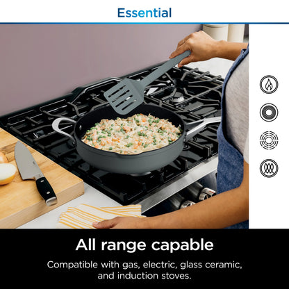 Ninja Foodi Never Stick Possible Pan, Non Stick, Fry Pan, Sea Salt Grey