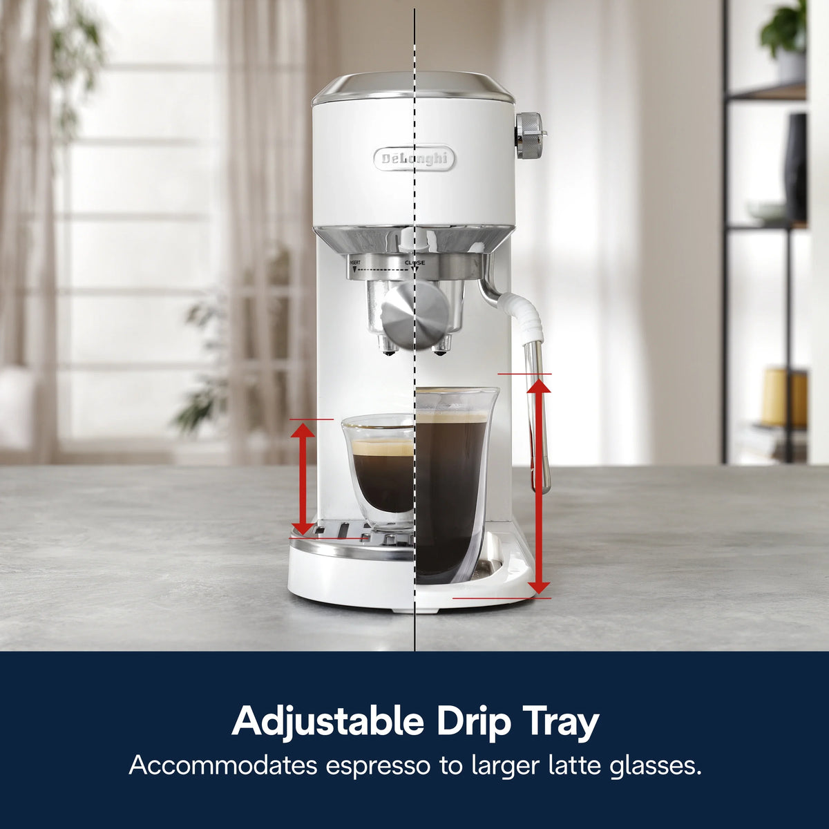 De’Longhi Dedica Duo Espresso Machine, Compact Size with Built in Frother for Latte Art, Brew Espresso, Cold Brew, Lattes & More, Stainless Steel