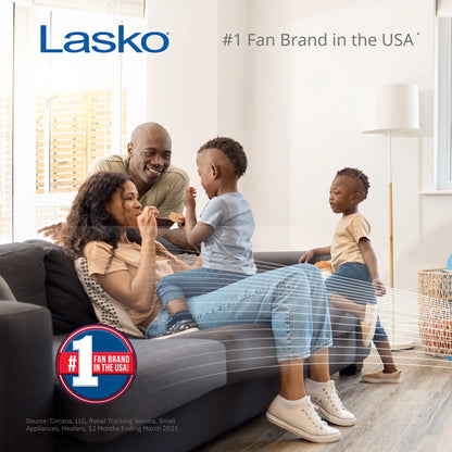 Lasko Max Performance 20" High Velocity Floor Fan, Wall Mount Option, Gray, H20610