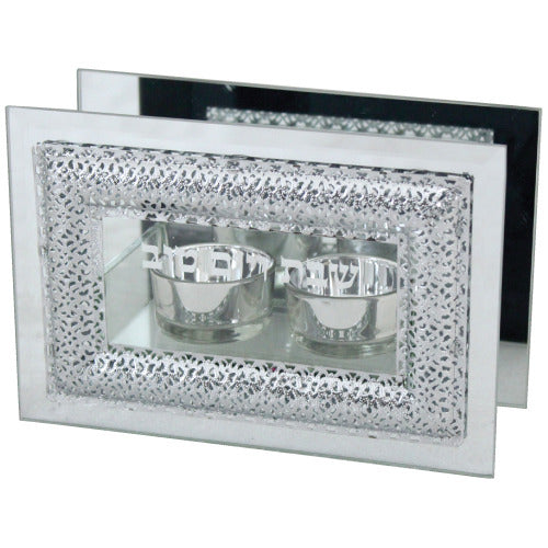 Glass Candlesticks With Filigree 18*12cm