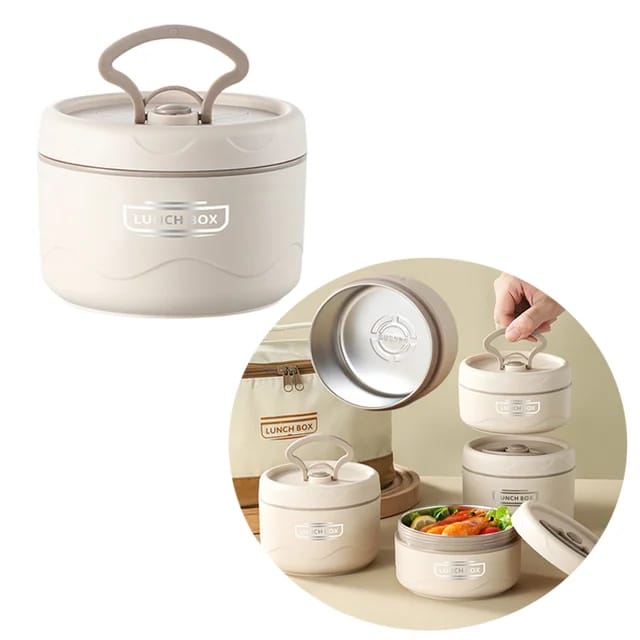 Bento Lunch Box Food Storage Container For Adults Kids 600ml Stainless Steel