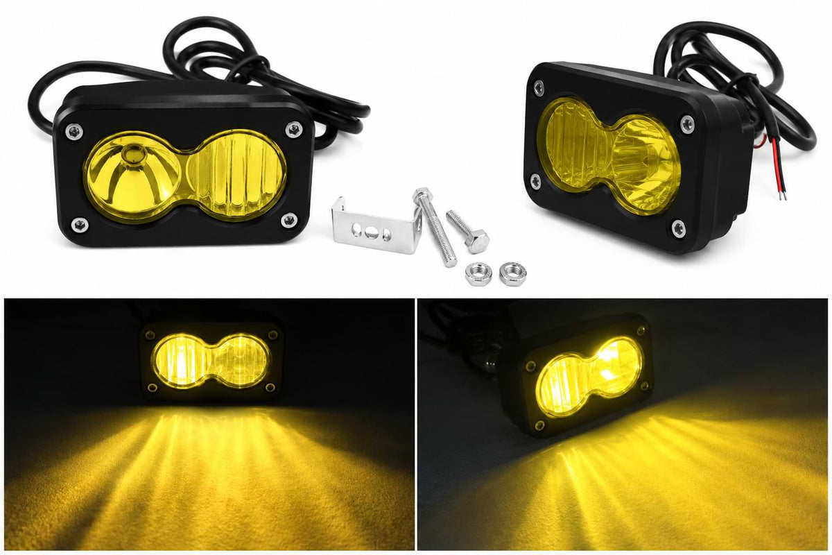20W LED Headlight Switch White Spot Flood Pod Combo Kit for Sur-Ron Talaria and Segway Electric Dirt Bikes